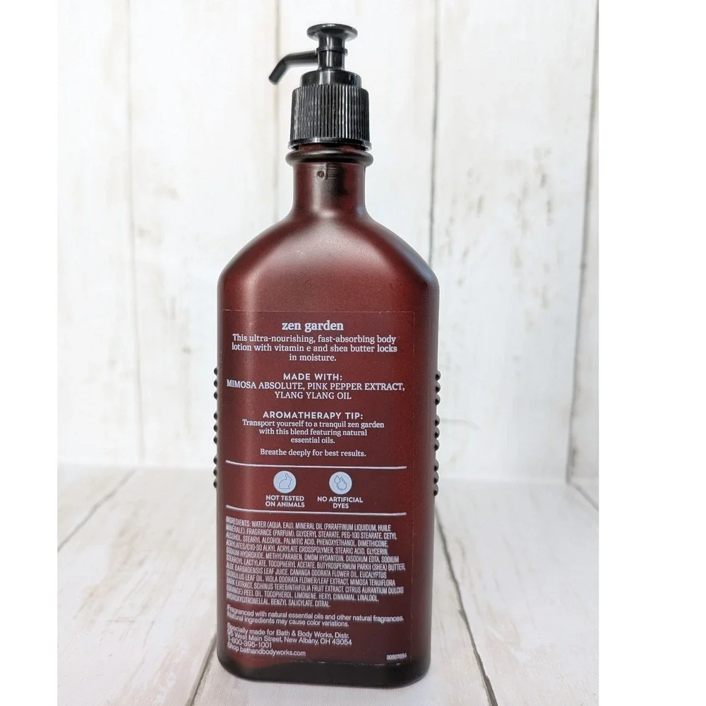 Bath Body Works Zen Garden Moisturizing‎ Body Lotion Aromatherapy Discontinued